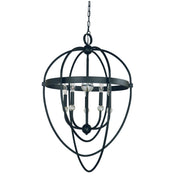 Framburg - L1152 MBLACK - Five Light Chandelier - Elizabeth - Matte Black
