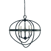 Framburg - L1150 MBLACK - Five Light Chandelier - Elizabeth - Matte Black