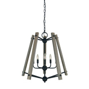 Framburg - L1137 MBLACK - Five Light Chandelier - Meredith - Matte Black