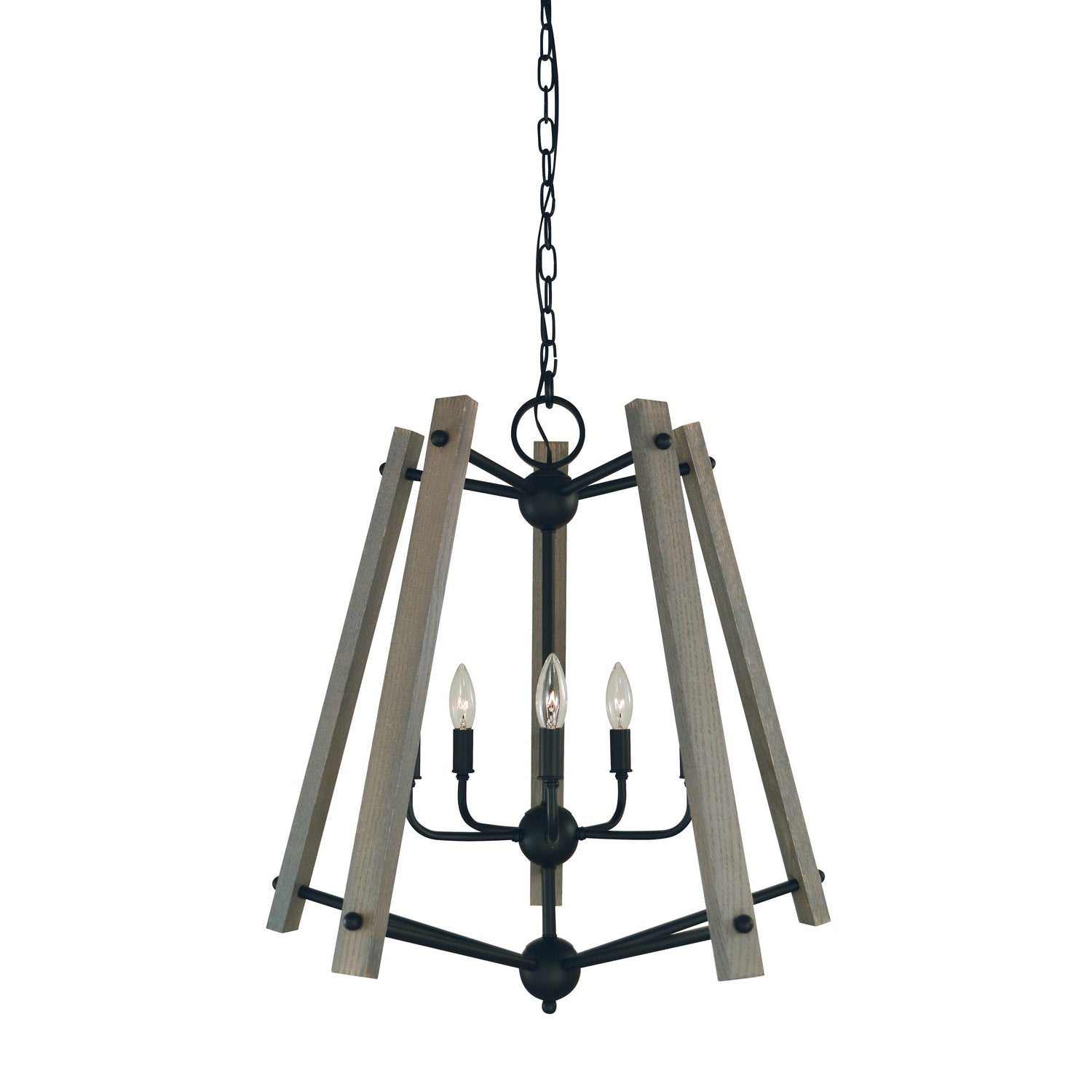 Framburg - L1137 MBLACK - Five Light Chandelier - Meredith - Matte Black