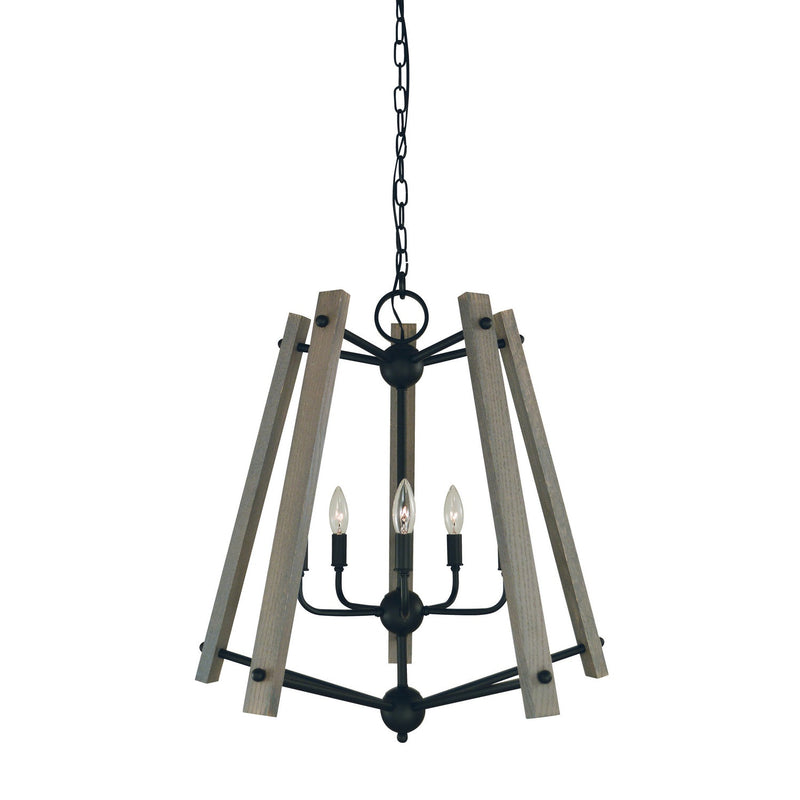 Framburg - L1137 MBLACK - Five Light Chandelier - Meredith - Matte Black