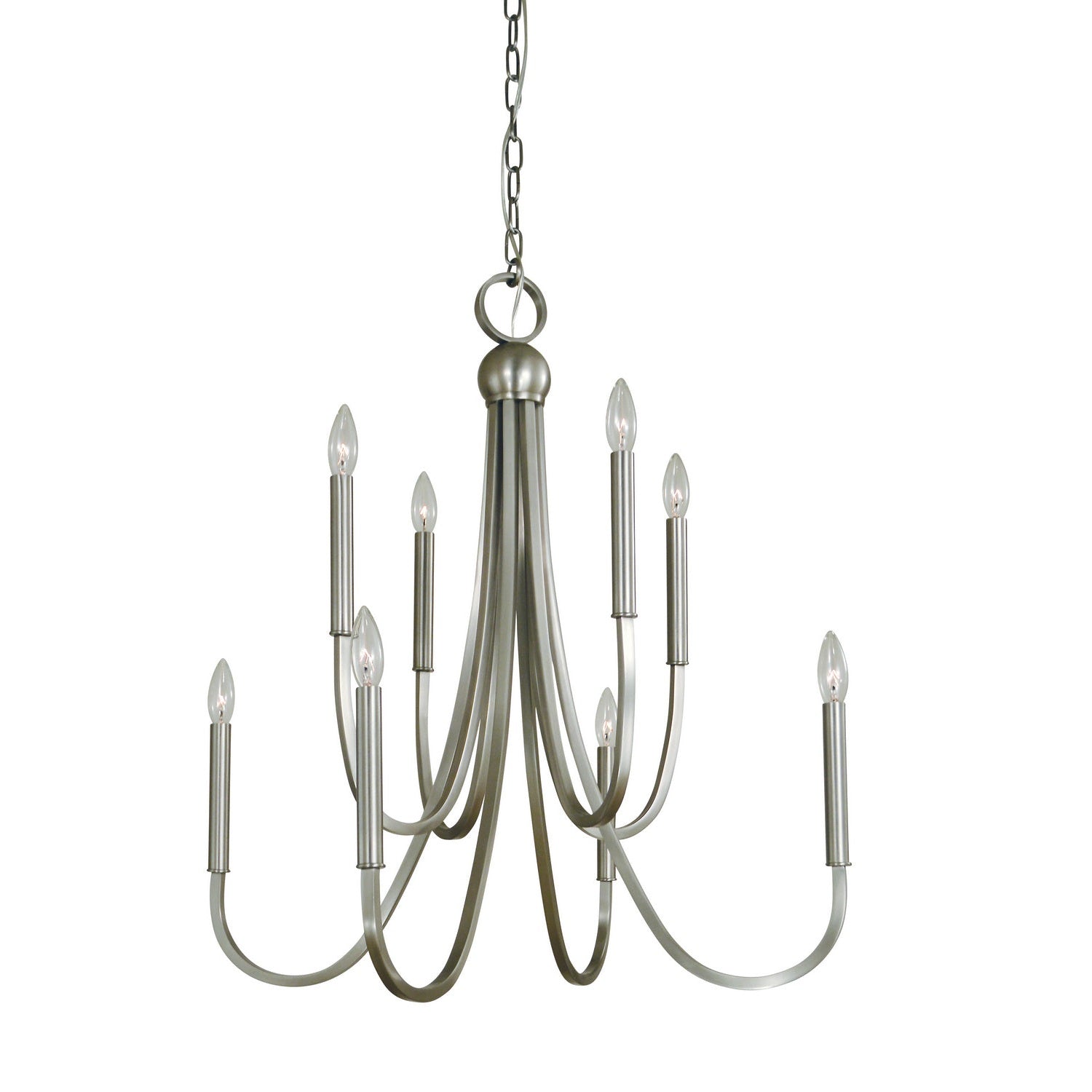 Framburg - L1129 BN - Eight Light Chandelier - Alexandria - Brushed Nickel