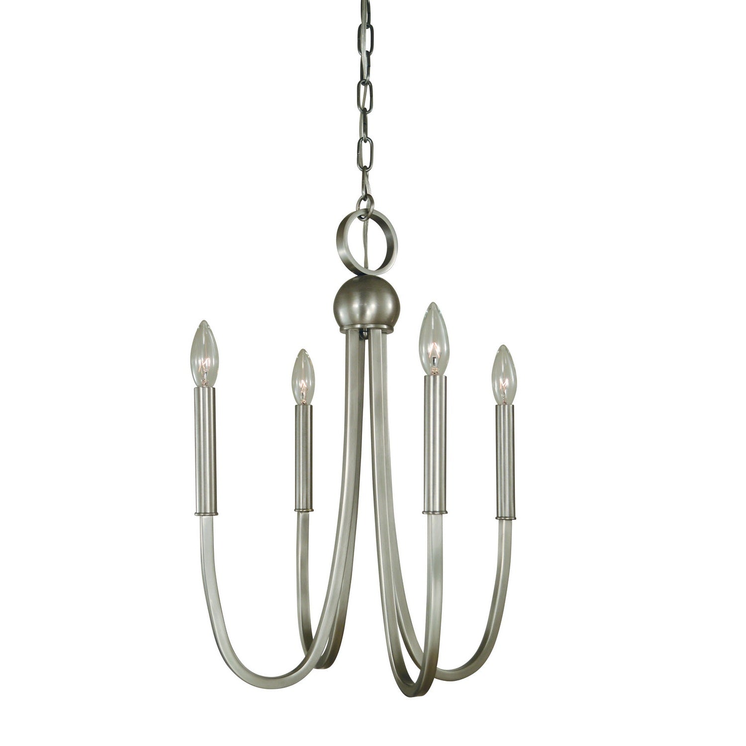 Framburg - L1127 BN - Four Light Chandelier - Alexandria - Brushed Nickel