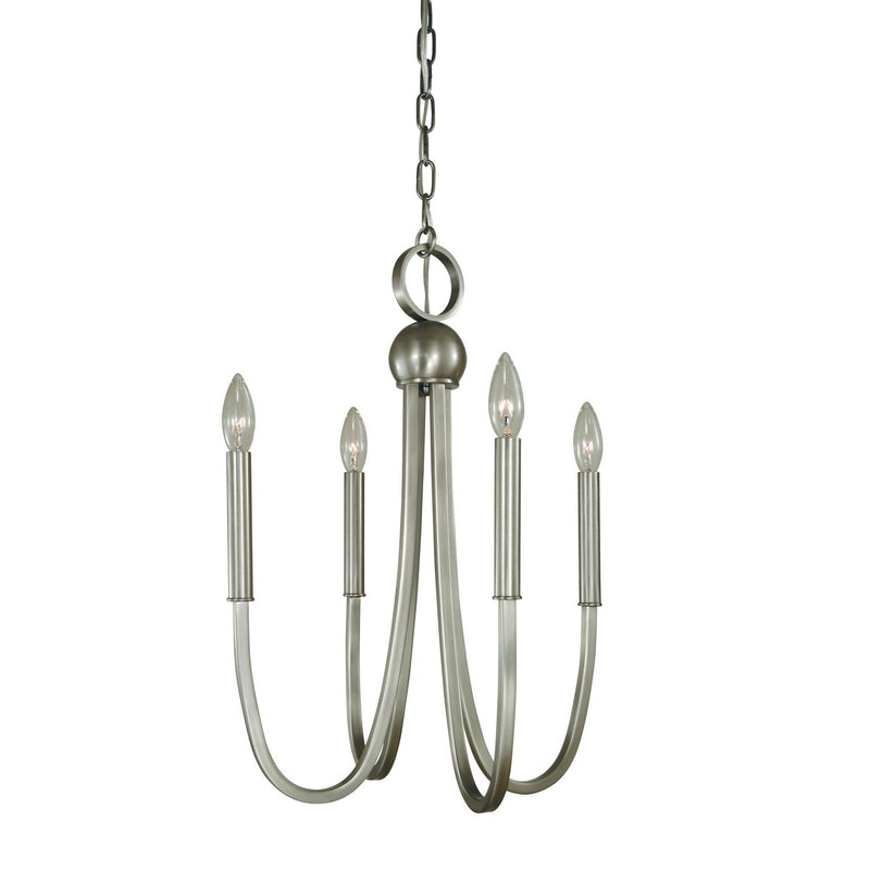 Framburg - L1127 BN - Four Light Chandelier - Alexandria - Brushed Nickel