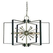 Framburg - L1120 SP/PN/MBLACK - Six Light Chandelier - Vega - Satin Pewter/Polished Nickel/Matte Black