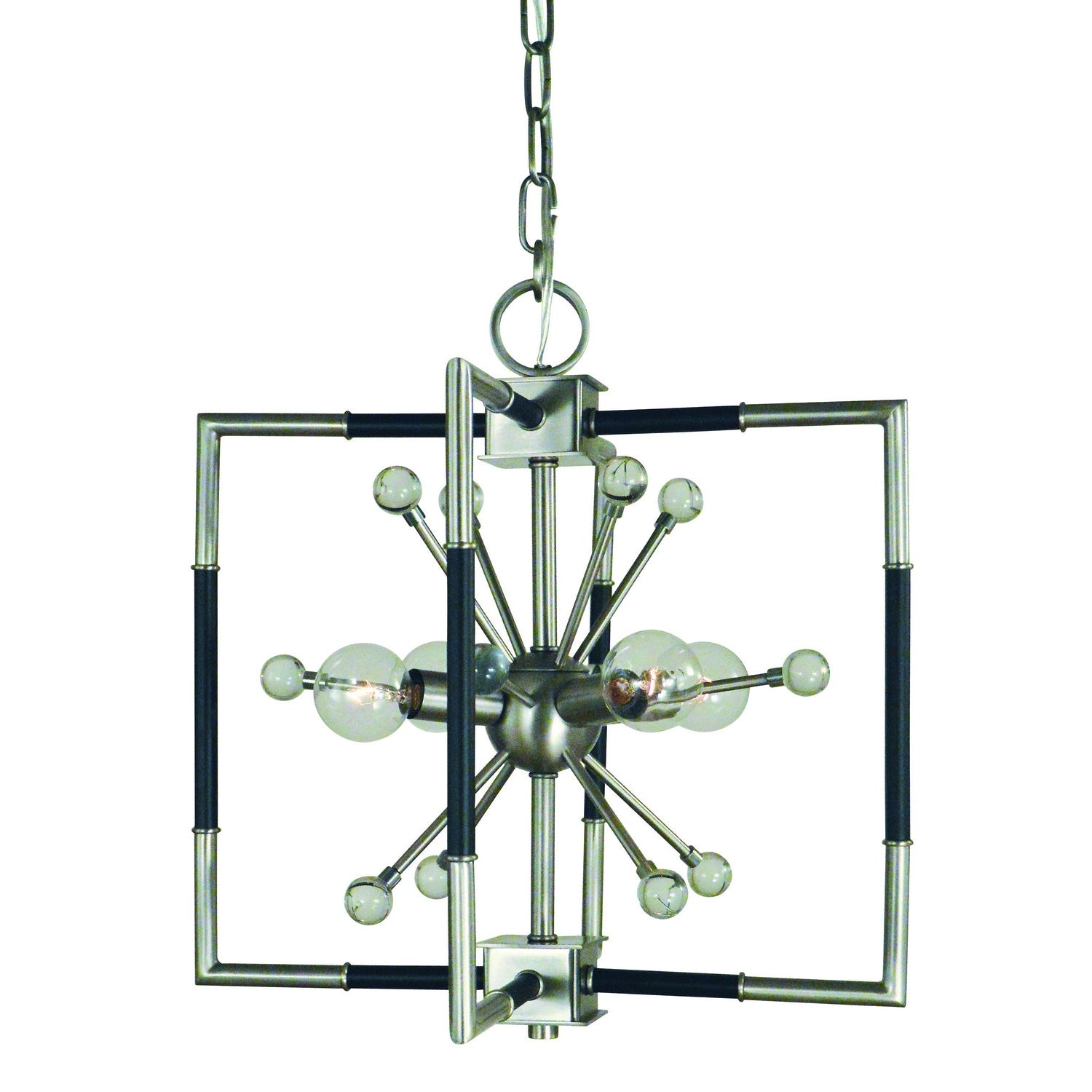 Framburg - L1114 BN/MBLACK - Four Light Dual Mount - Zeta - Brushed Nickel w/Matte Black