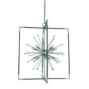Framburg - L1110 BN/MBLACK - Ten Light Chandelier - Zeta - Brushed Nickel w/Matte Black