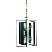Framburg - L1098 BN/MBLACK - Eight Light Chandelier - Interstellar - Brushed Nickel with Matte Black Accents