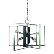Framburg - L1096 BN/MBLACK - Eight Light Chandelier - Interstellar - Brushed Nickel w/Matte Black
