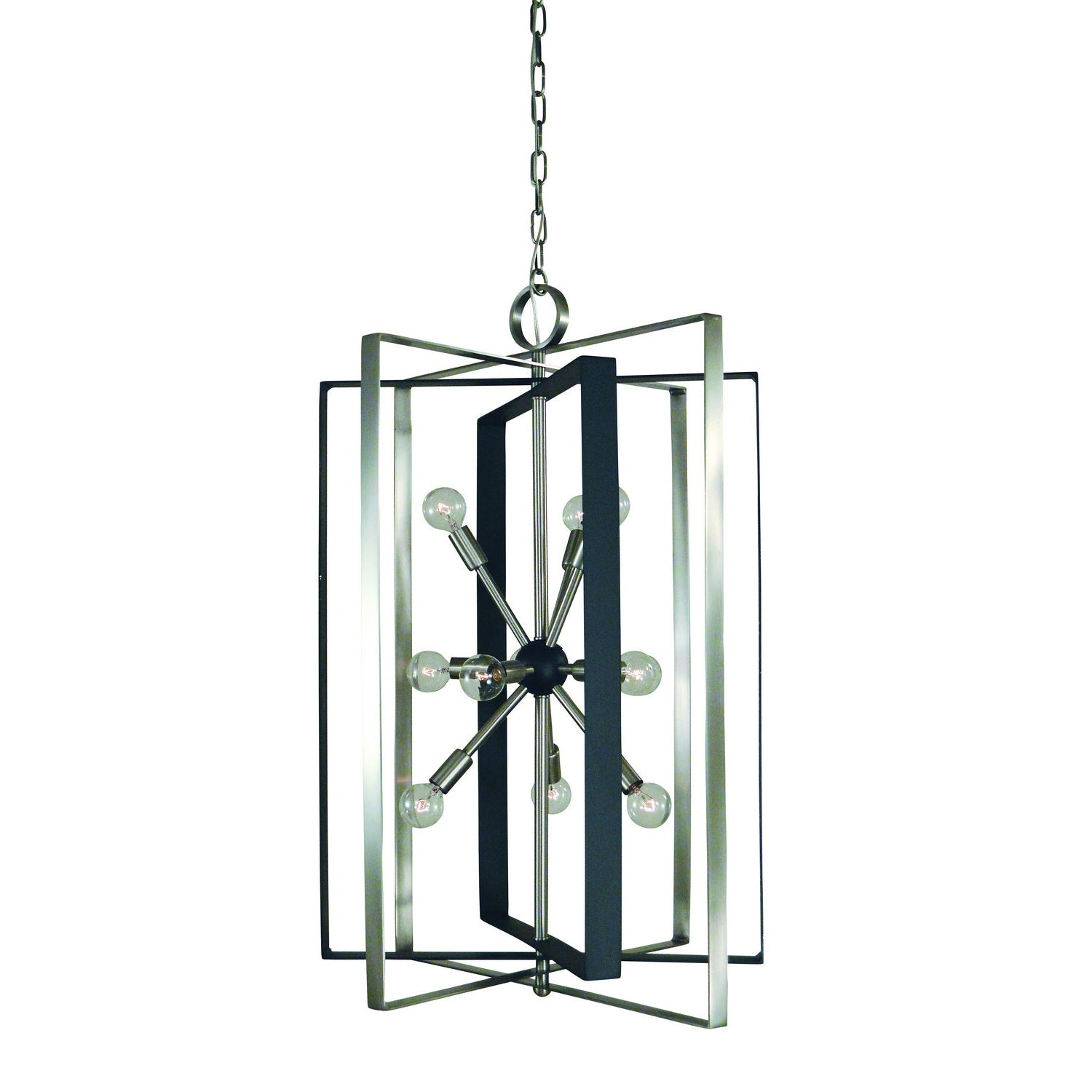 Framburg - L1091 BN/MBLACK - 11 Light Chandelier - Interstellar - Brushed Nickel w/Matte Black