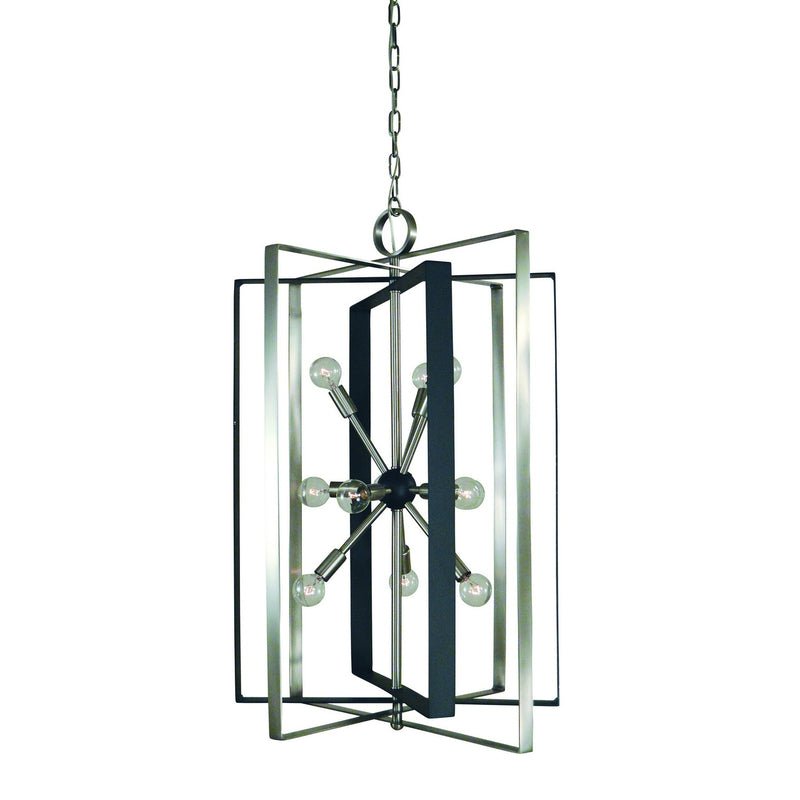 Framburg - L1091 BN/MBLACK - 11 Light Chandelier - Interstellar - Brushed Nickel w/Matte Black