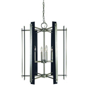 Framburg - L1066 BN/MBLACK - Six Light Chandelier - Bucolic - Brushed Nickel w/Matte Black