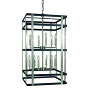 Framburg - L1032 BN/MBLACK - 12 Light Chandelier - Montreaux - Brushed Nickel w/Matte Black