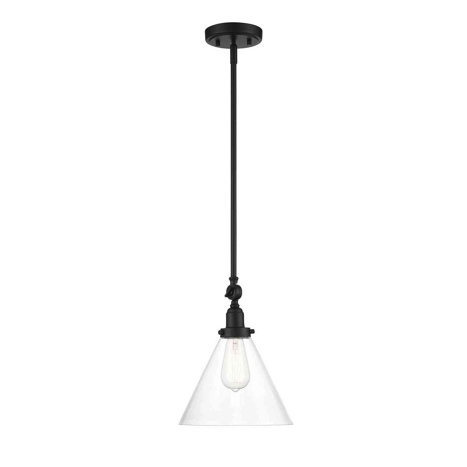 Savoy House - 7-9132-1-89 - One Light Pendant - Drake - Matte Black