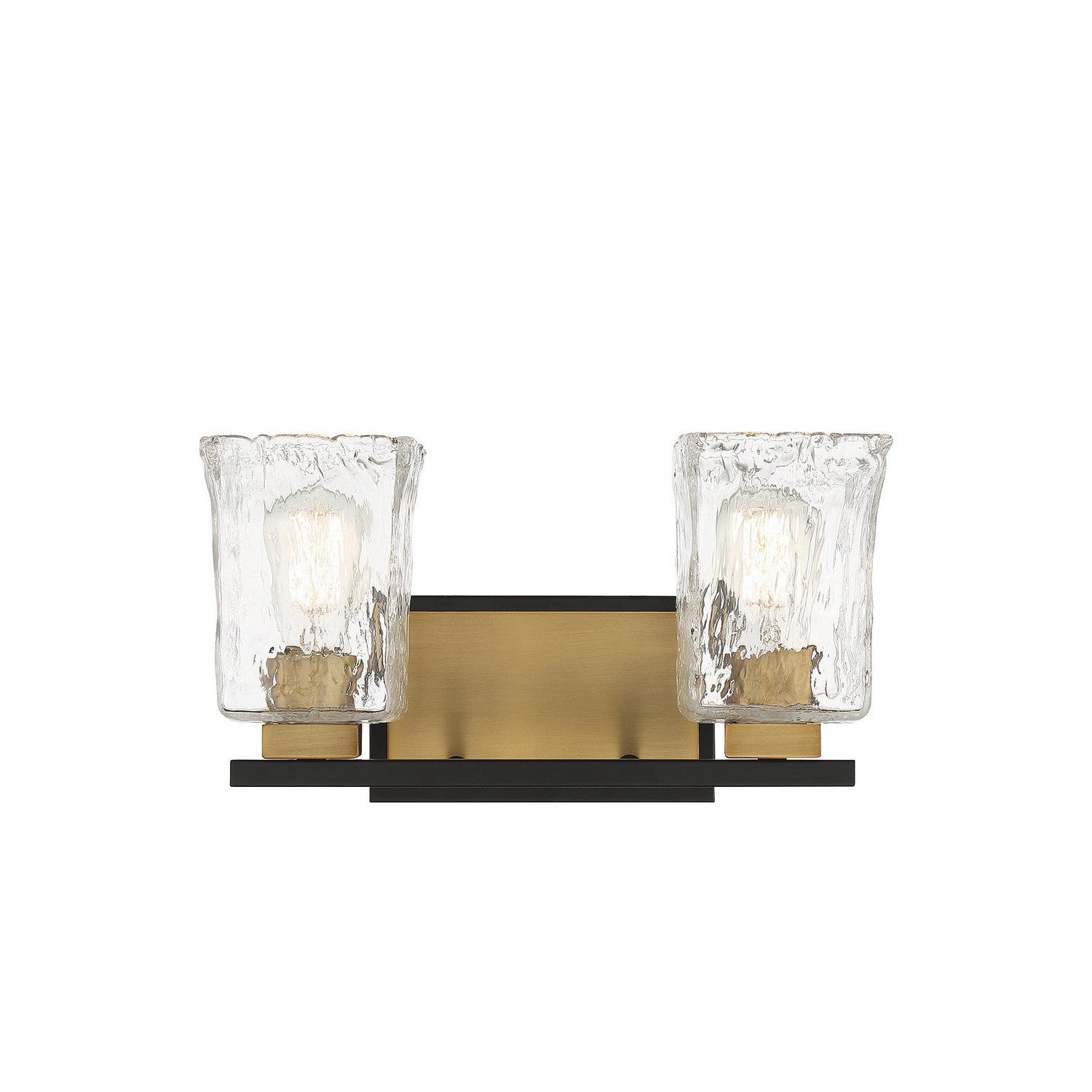 Savoy House - 8-1720-2-143 - Two Light Bathroom Vanity - Sidney - Matte Black with Warm Brass
