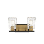 Savoy House - 8-1720-2-143 - Two Light Bathroom Vanity - Sidney - Matte Black with Warm Brass