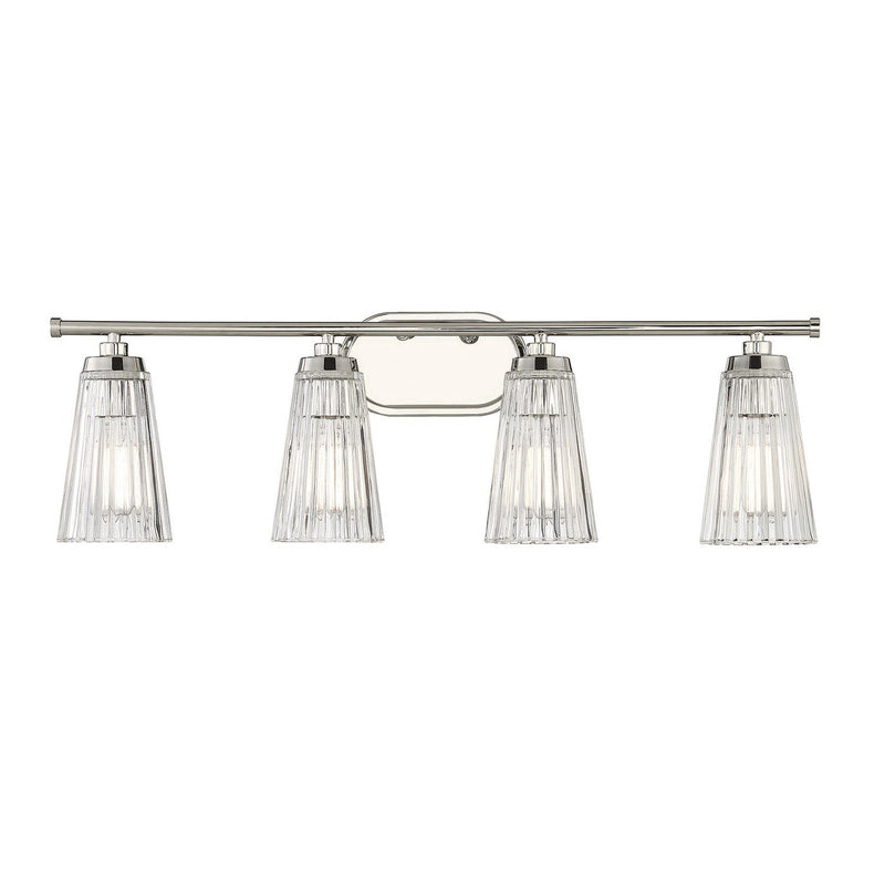Savoy House - 8-1745-4-109 - Four Light Bathroom Vanity - Chantilly - Polished Nickel