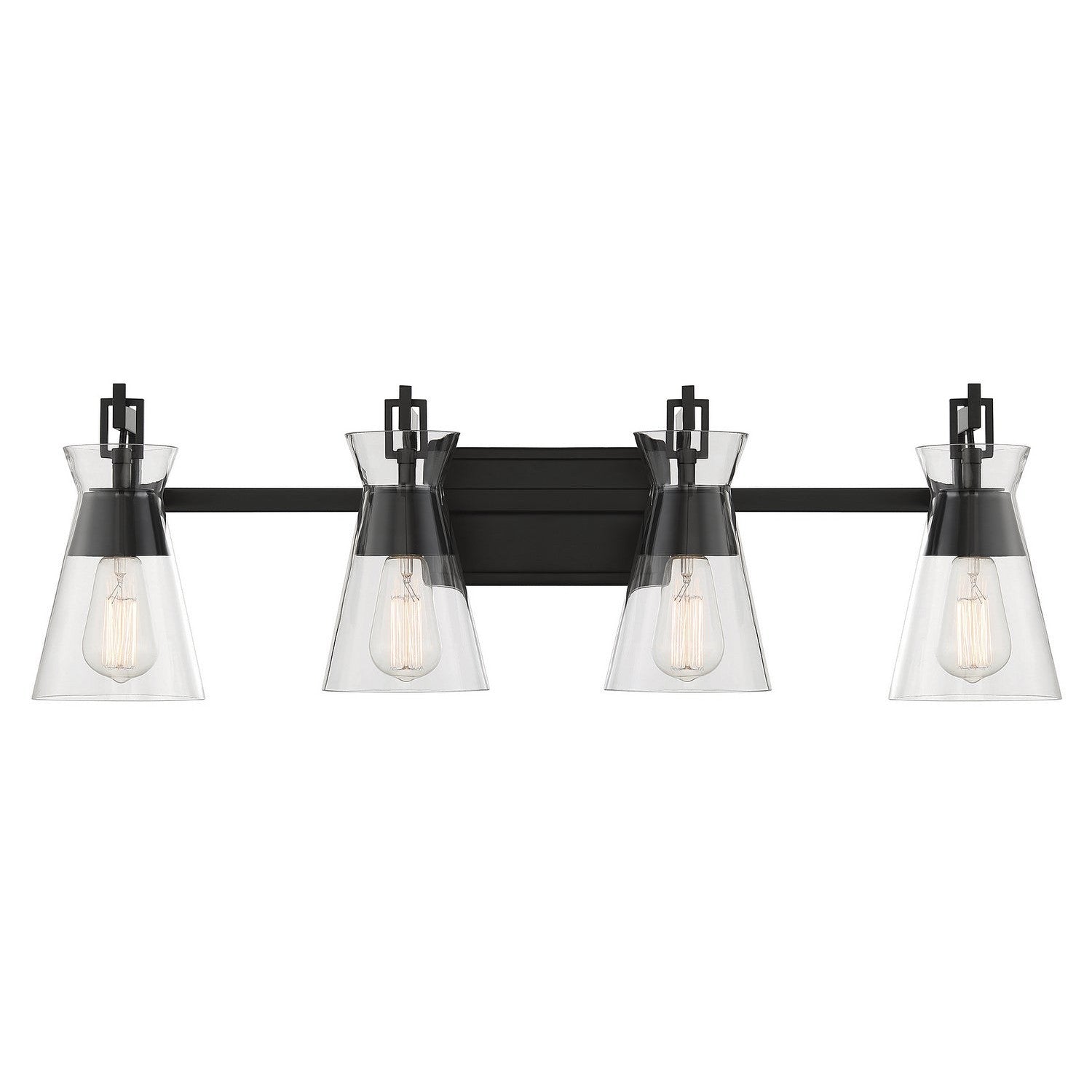 Savoy House - 8-1830-4-BK - Four Light Bathroom Vanity - Lakewood - Matte Black
