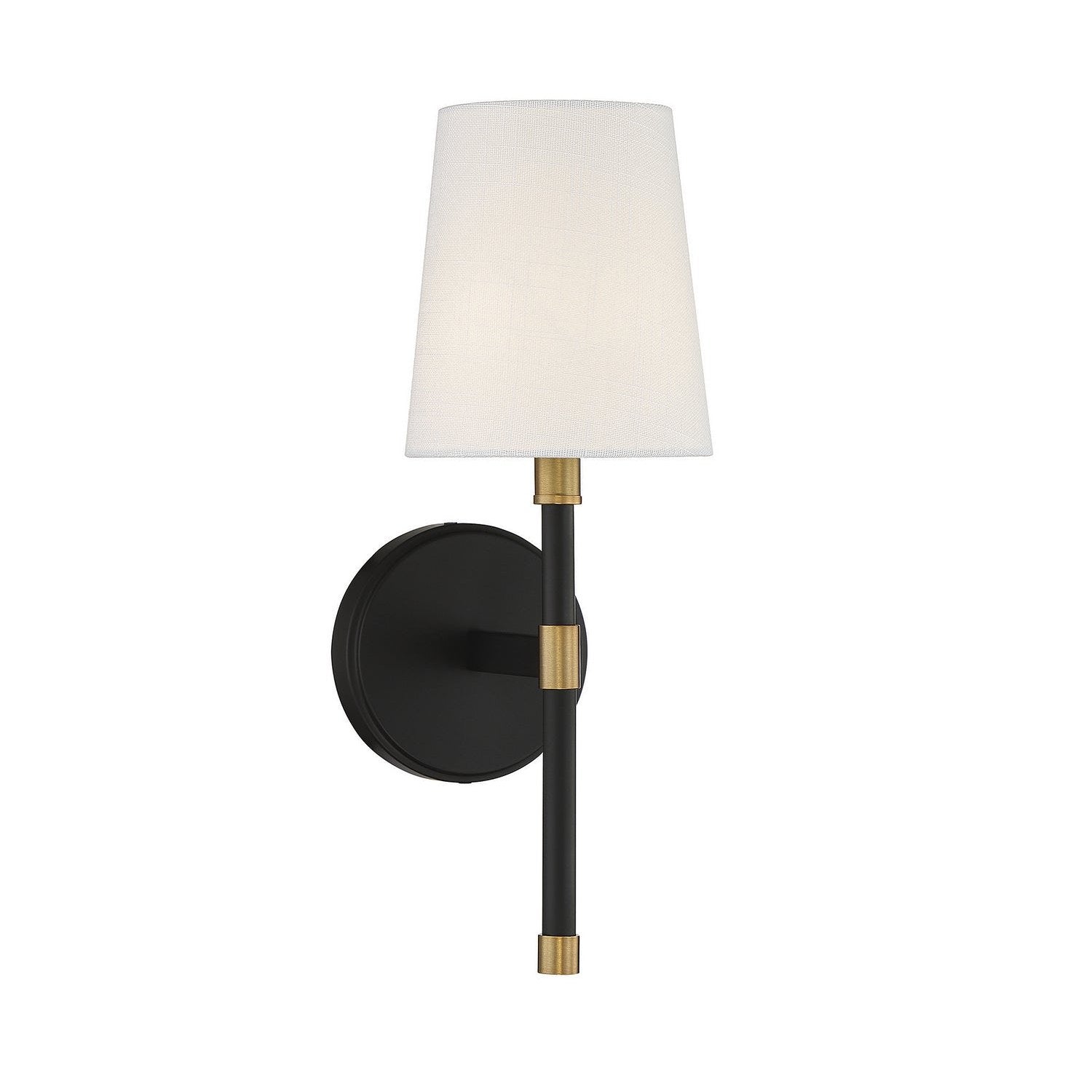Savoy House - 9-1632-1-143 - One Light Wall Sconce - Brody - Matte Black with Warm Brass