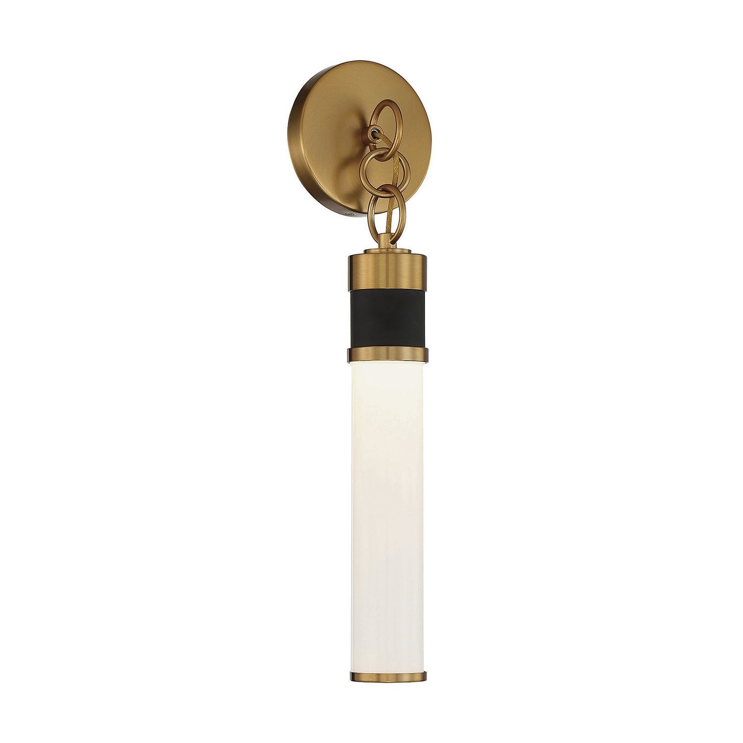 Savoy House - 9-1638-1-143 - LED Wall Sconce - Abel - Matte Black with Warm Brass