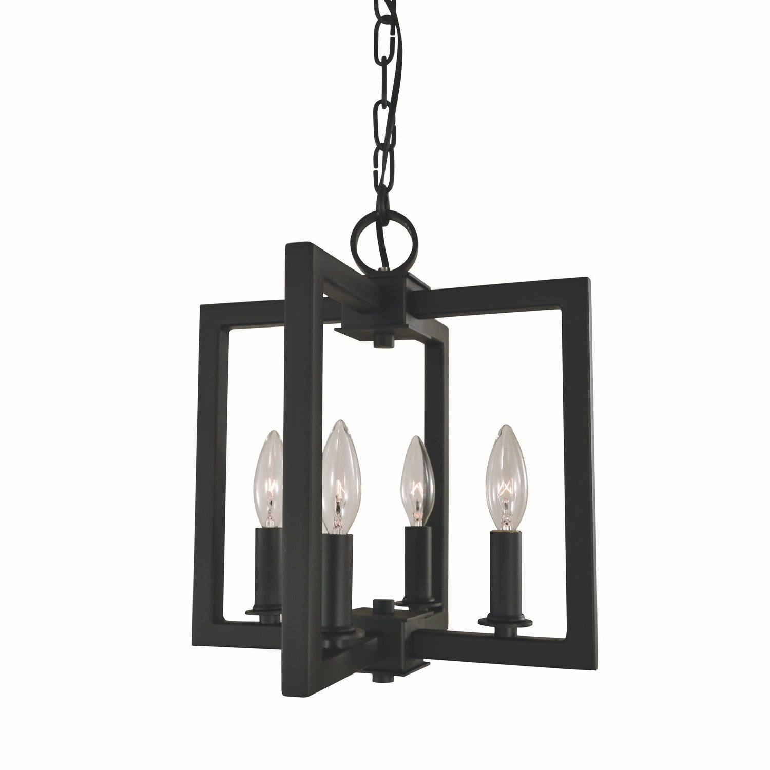 Framburg - L1184 MBLACK - Four Light Dual Mount - Andrew - Matte Black