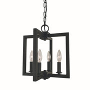 Framburg - L1184 MBLACK - Four Light Dual Mount - Andrew - Matte Black