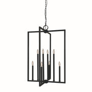 Framburg - L1186 MBLACK - Eight Light Foyer Chandelier - Andrew - Matte Black