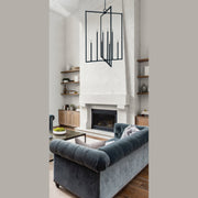 Framburg - L1188 MBLACK - Eight Light Foyer Chandelier - Andrew - Matte Black