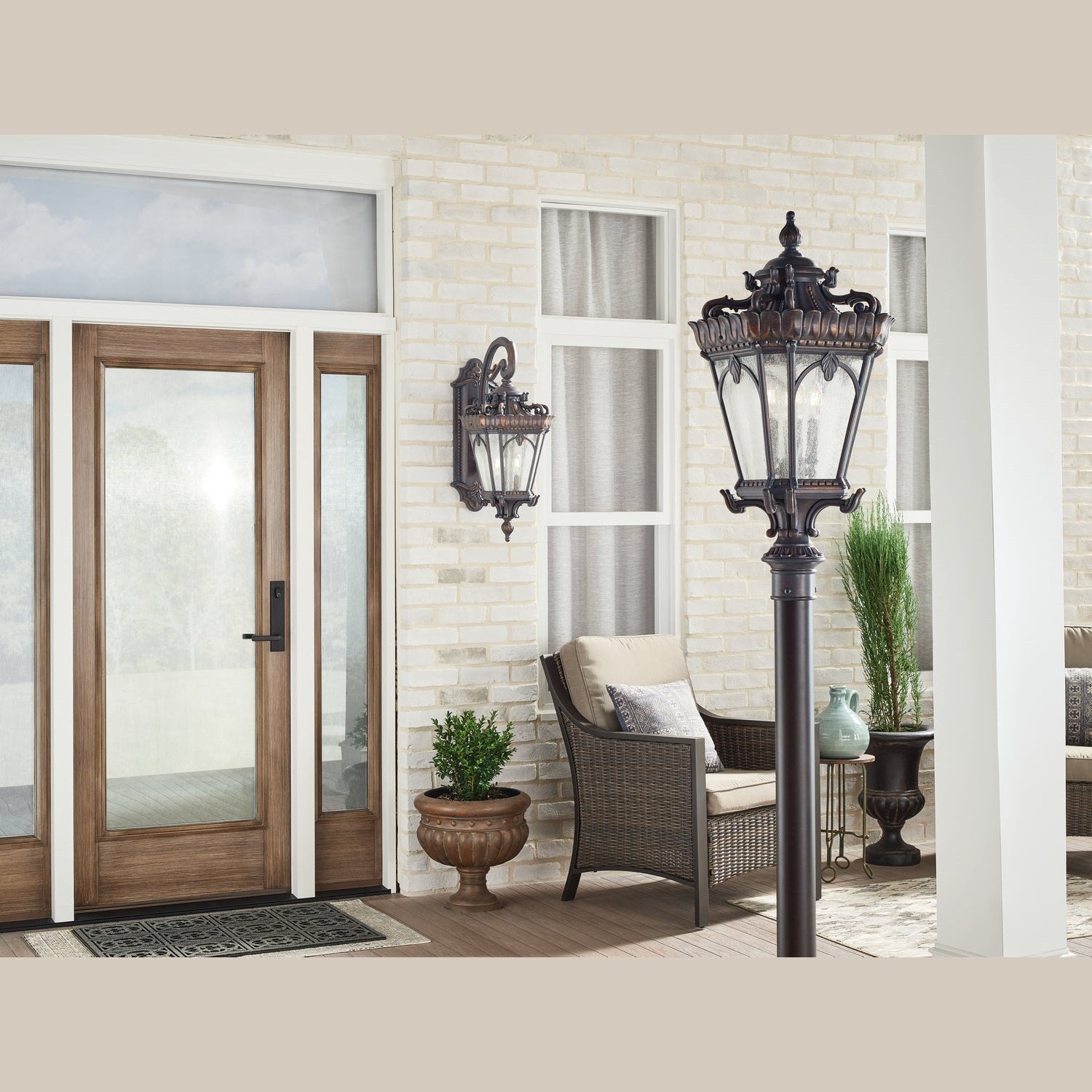 Kichler - 9559LD - Four Light Outdoor Post Mount - Tournai - Londonderry