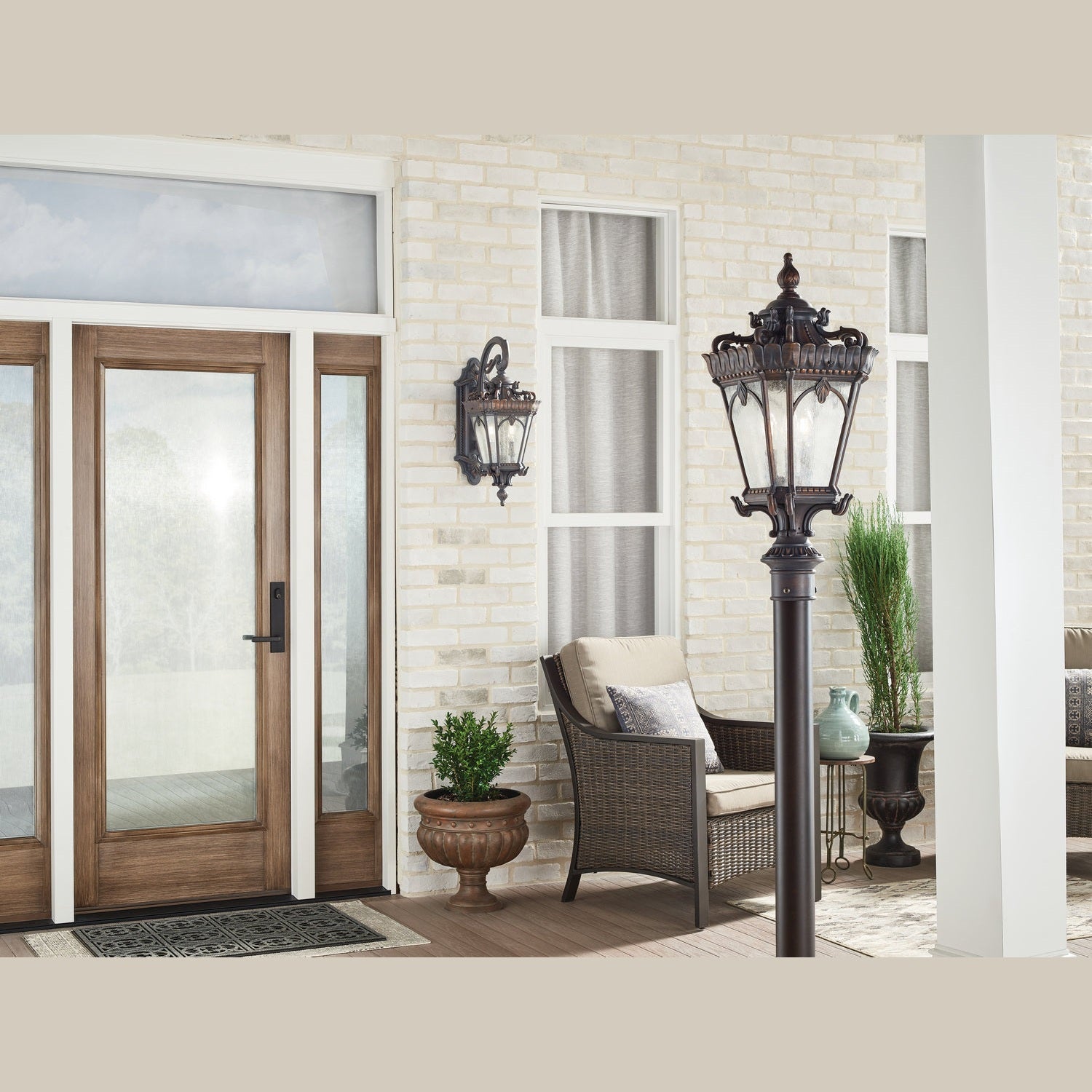 Kichler - 9558LD - Three Light Outdoor Post Mount - Tournai - Londonderry