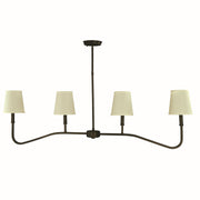 Framburg - 5684 IRON - Four Light Island Chandlier - Heidelberg - Iron
