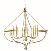 Framburg - 5688 BR - Eight Light Foyer Chandelier - West Town - Brushed Brass