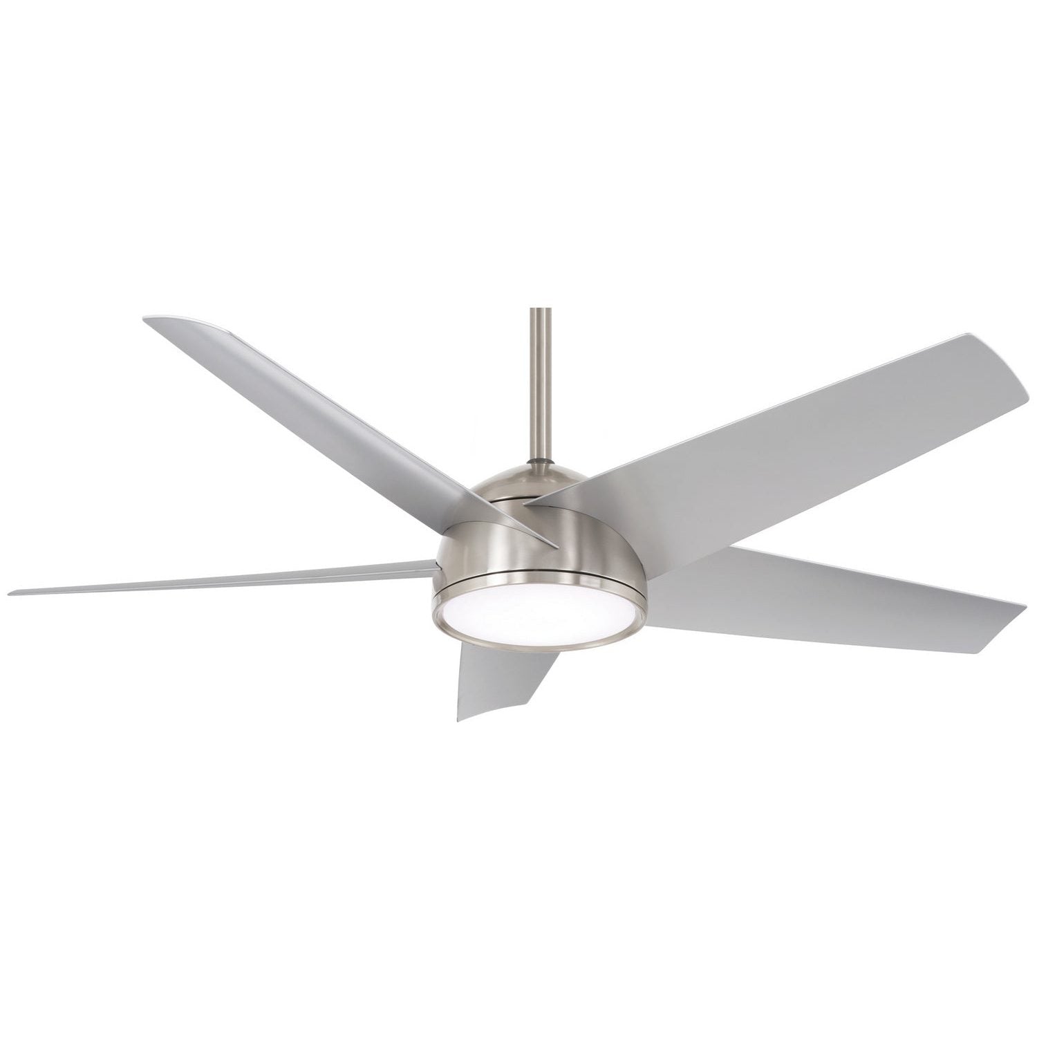 Minka Aire - F781L-BNW - 58"Outdoor Ceiling Fan - Chubby - Brushed Nickel