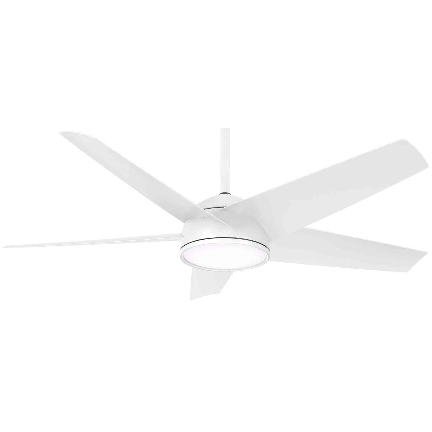 Minka Aire - F781L-WHF - 58"Outdoor Ceiling Fan - Chubby - Flat White
