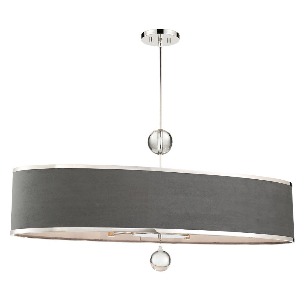Metropolitan - N7329-613 - Six Light Island Pendant - Luxour - Polished Nickel