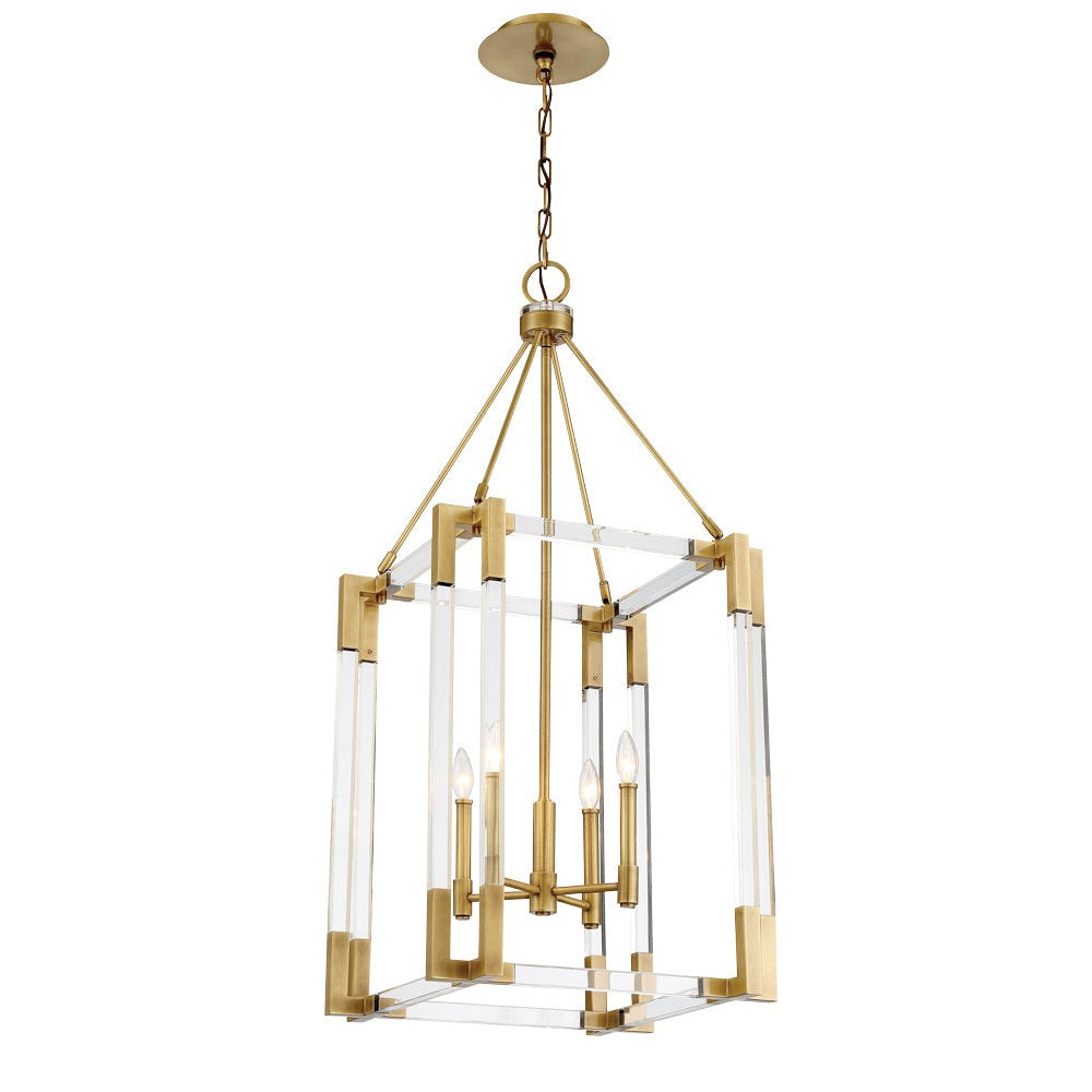 Metropolitan - N7351-790 - Four Light Pendant - Prima Vista - Aged Antique Brass