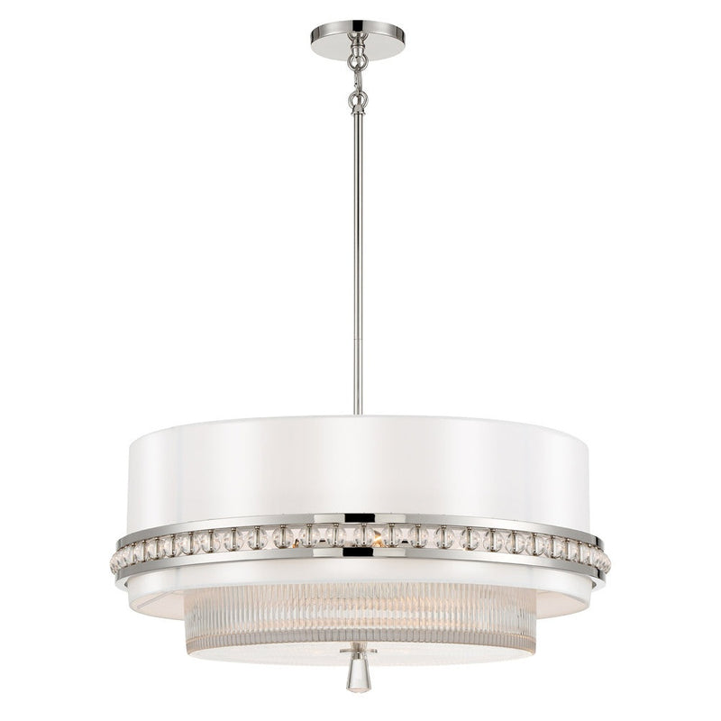 Metropolitan - N7384-613 - Four Light Pendant - Sutton - Polished Nickel