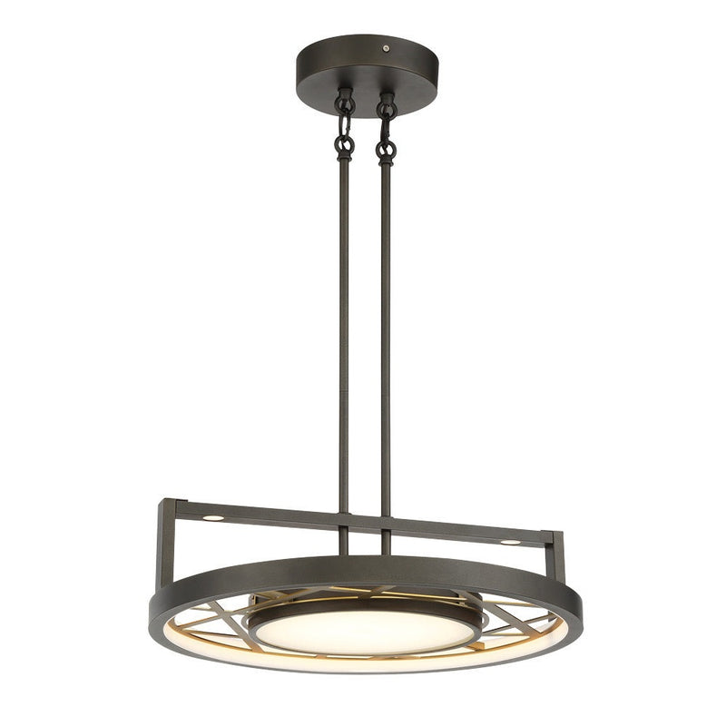 Metropolitan - N7524-716-L - LED Convertible Semi Flush / Pendant - Tribeca - Smoked Iron And Soft Brass