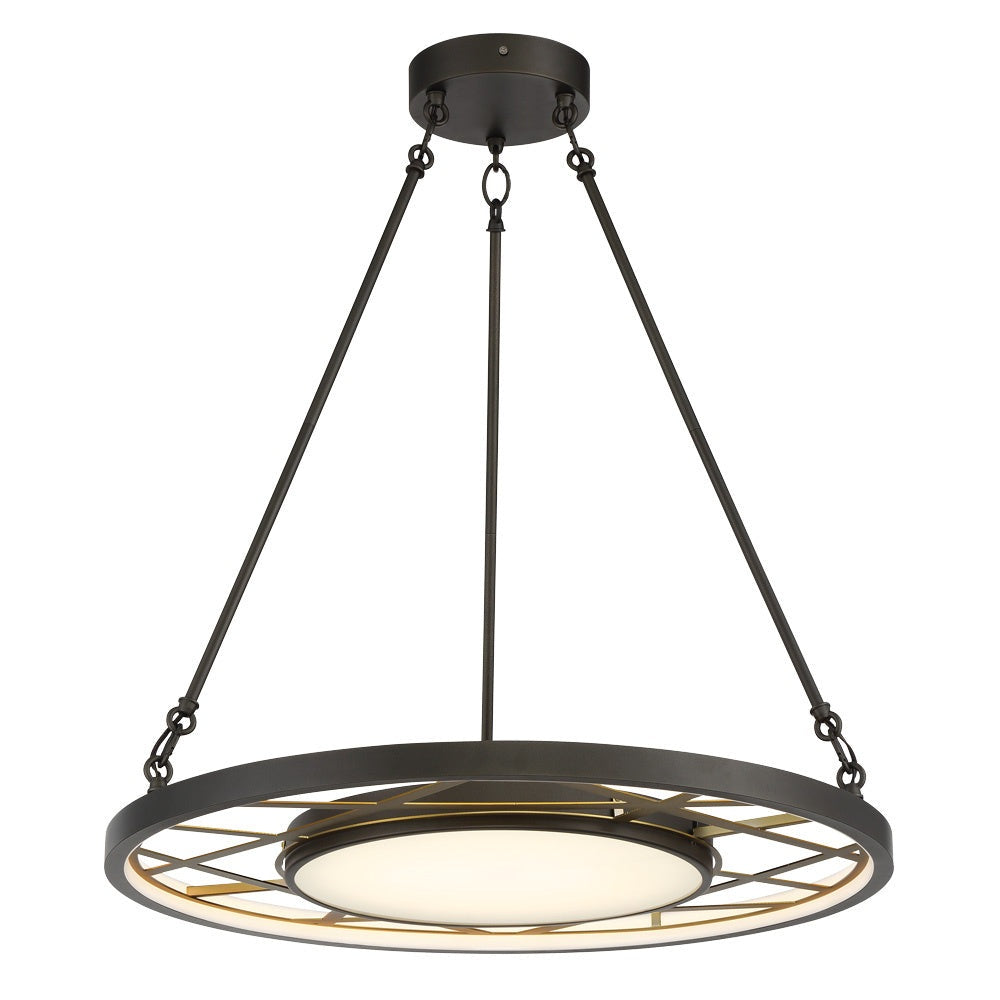 Metropolitan - N7527-716-L - LED Pendant - Tribeca - Smoked Iron And Soft Brass