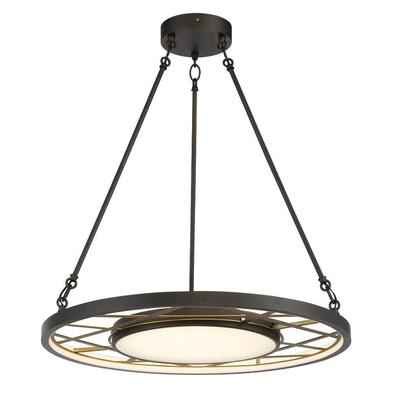 Metropolitan - N7527-716-L - LED Pendant - Tribeca - Smoked Iron And Soft Brass