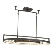 Metropolitan - N7528-716-L - LED Island Pendant - Tribeca - Smoked Iron And Soft Brass