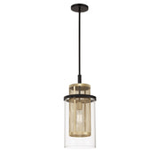 Metropolitan - N7811-726 - One Light Mini Pendant - Soho - Coal And Soft Brass