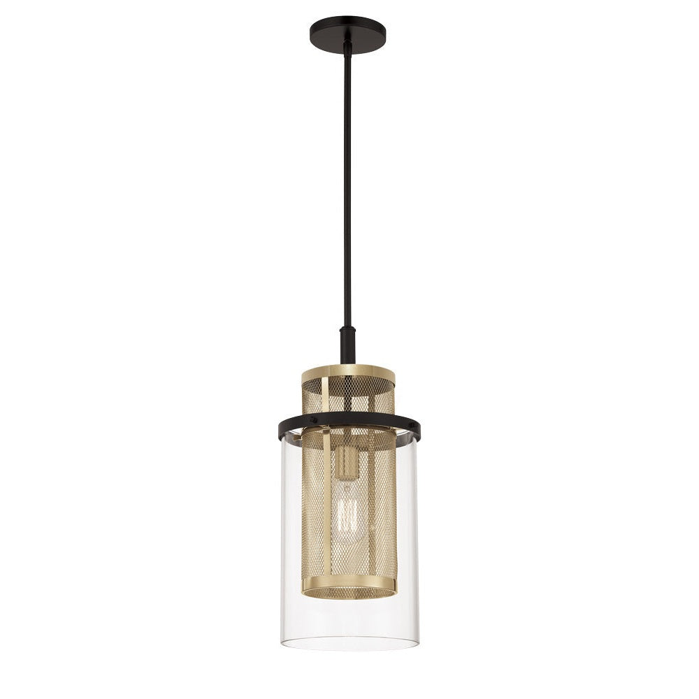 Metropolitan - N7811-726 - One Light Mini Pendant - Soho - Coal And Soft Brass