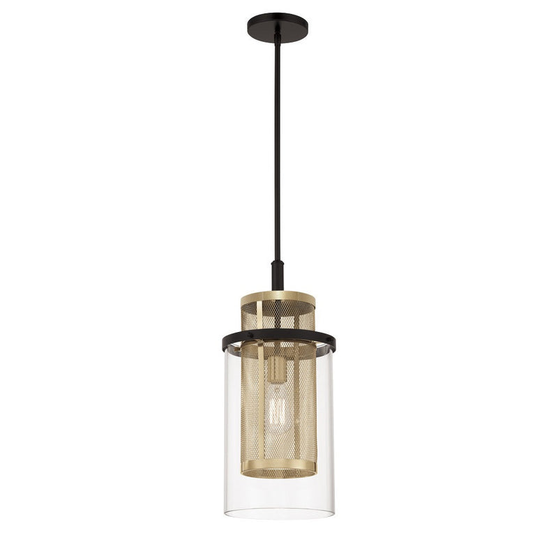 Metropolitan - N7811-726 - One Light Mini Pendant - Soho - Coal And Soft Brass