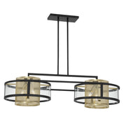 Metropolitan - N7819-726 - Six Light Island Pendant - Soho - Coal And Soft Brass