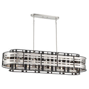 Metropolitan - N7989-420 - 12 Light Island Pendant - Presten - Brushed Nickel W/ Sand Coal