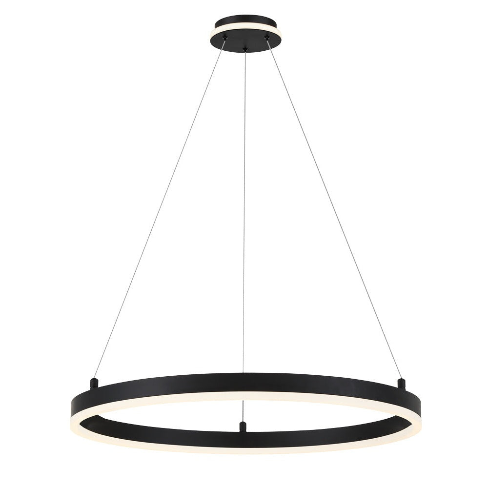 George Kovacs - P1912-66A-L - LED Pendant - Recovery - Matte Black