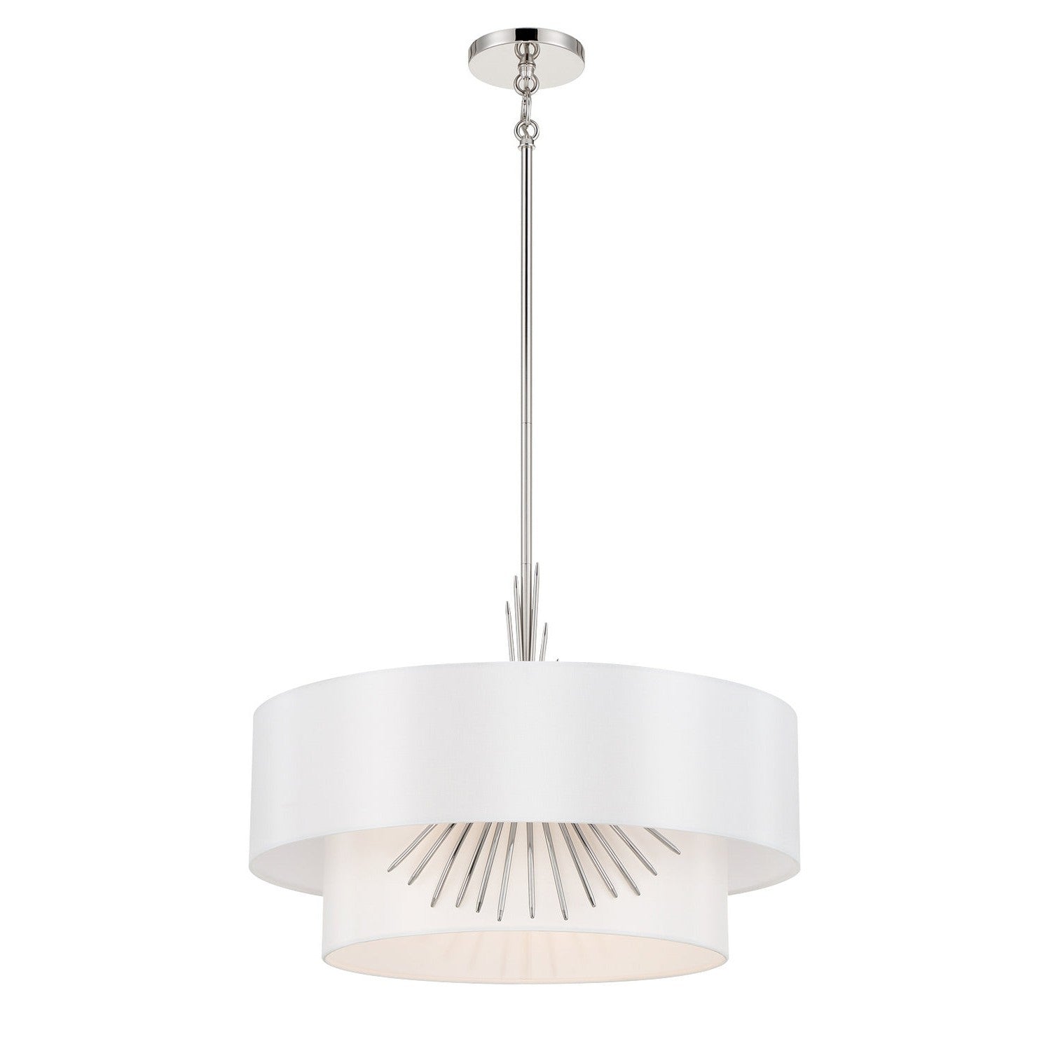 George Kovacs - P5393-613 - Three Light Pendant - Gramercy - Polished Nickel