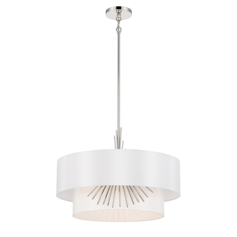 George Kovacs - P5393-613 - Three Light Pendant - Gramercy - Polished Nickel