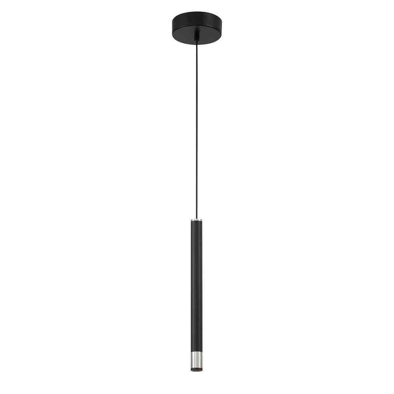 George Kovacs - P5409-691-L - LED Mini Pendant - Wand - Coal With Brushed Nickel